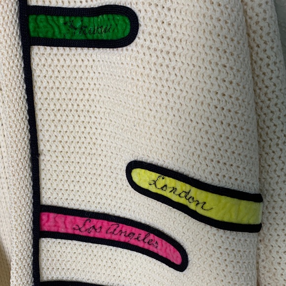 Vintage Ethel of Beverly Hills Women’s Cardigan Wool Novelty‎ Mod Fashion Size M - Picture 6 of 16